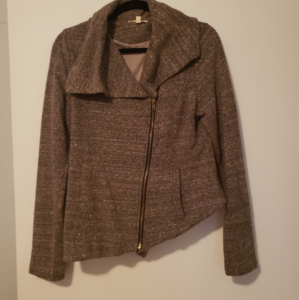 Moto Jacket. Comfy sweatshirt material.